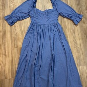 Forever 21 Long Sleeve Blue Dress